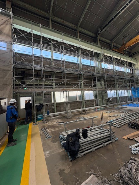 某工事内耐震補強工事足場